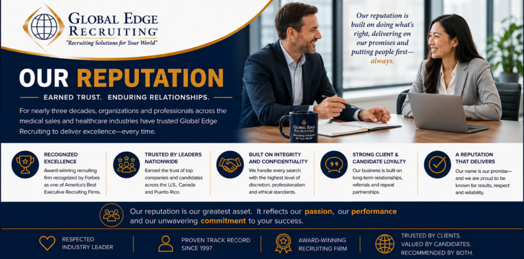 Our Reputation in Medical Sales Recruitment